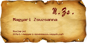 Magyari Zsuzsanna névjegykártya